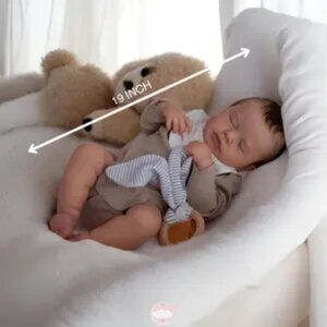 Realistic 19 inch Reborn Baby Boy doll-soft silicone
